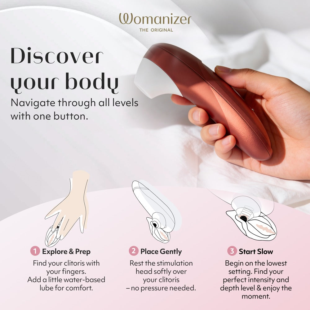 Womanizer Pro Klitorisstimulator mit 11 Intensitäten – Rot