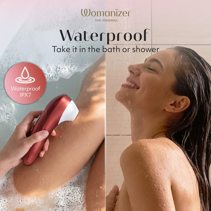 Womanizer Pro Klitorisstimulator mit 11 Intensitäten – Rot