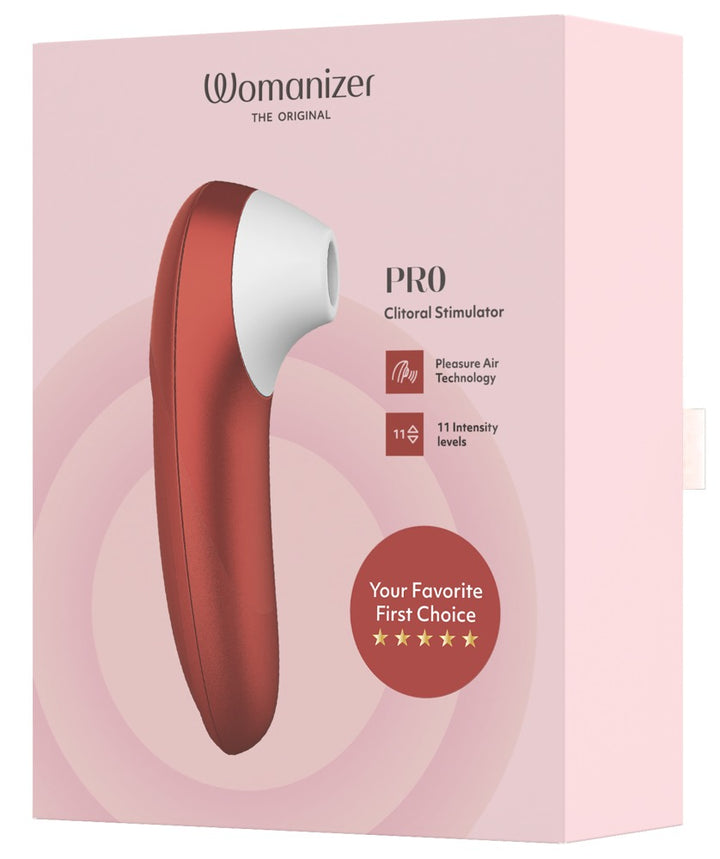 Womanizer Pro Klitorisstimulator mit 11 Intensitäten – Rot