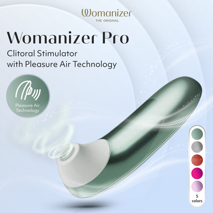 Womanizer Pro Klitorisstimulator mit 11 Intensitäten – Türkis