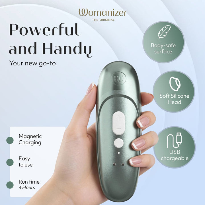 Womanizer Pro Klitorisstimulator mit 11 Intensitäten – Türkis