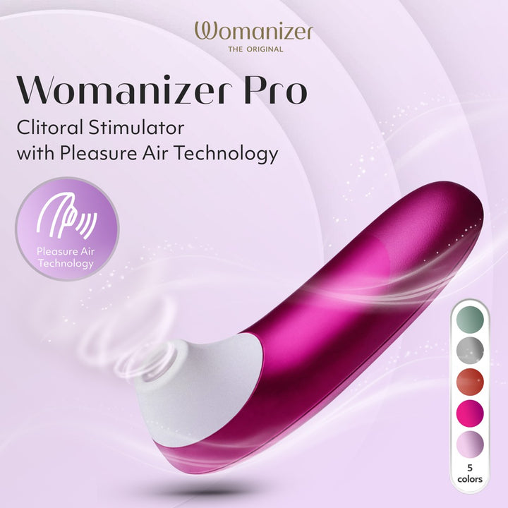 Womanizer Pro Klitorisstimulator mit 11 Intensitäten – Pink