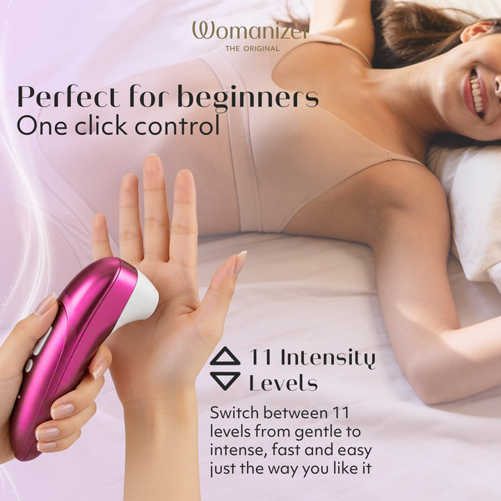 Womanizer Pro Klitorisstimulator mit 11 Intensitäten – Pink