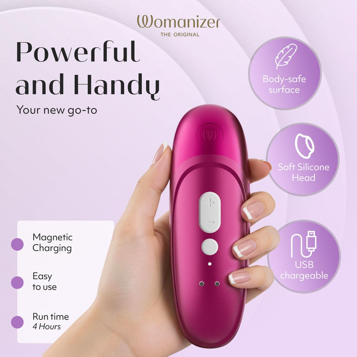 Womanizer Pro Klitorisstimulator mit 11 Intensitäten – Pink