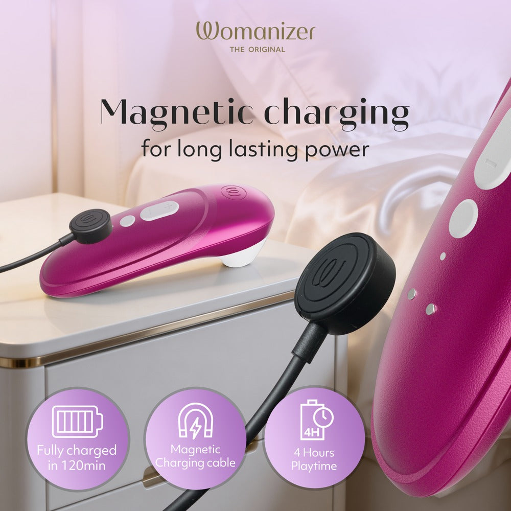 Womanizer Pro Klitorisstimulator mit 11 Intensitäten – Pink