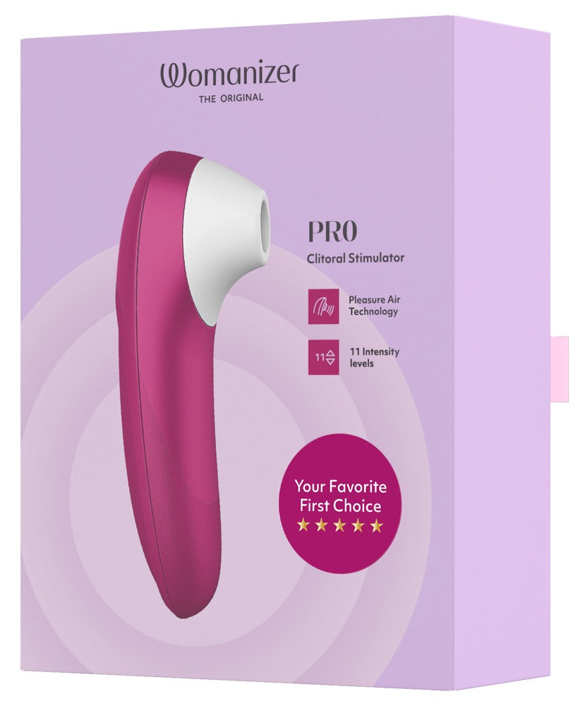Womanizer Pro Klitorisstimulator mit 11 Intensitäten – Pink