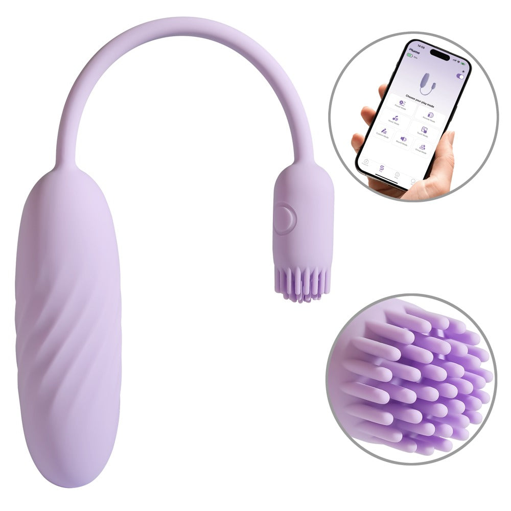 SVAKOM Plume – Vibro-Ei mit flexiblem Bürstchen und App