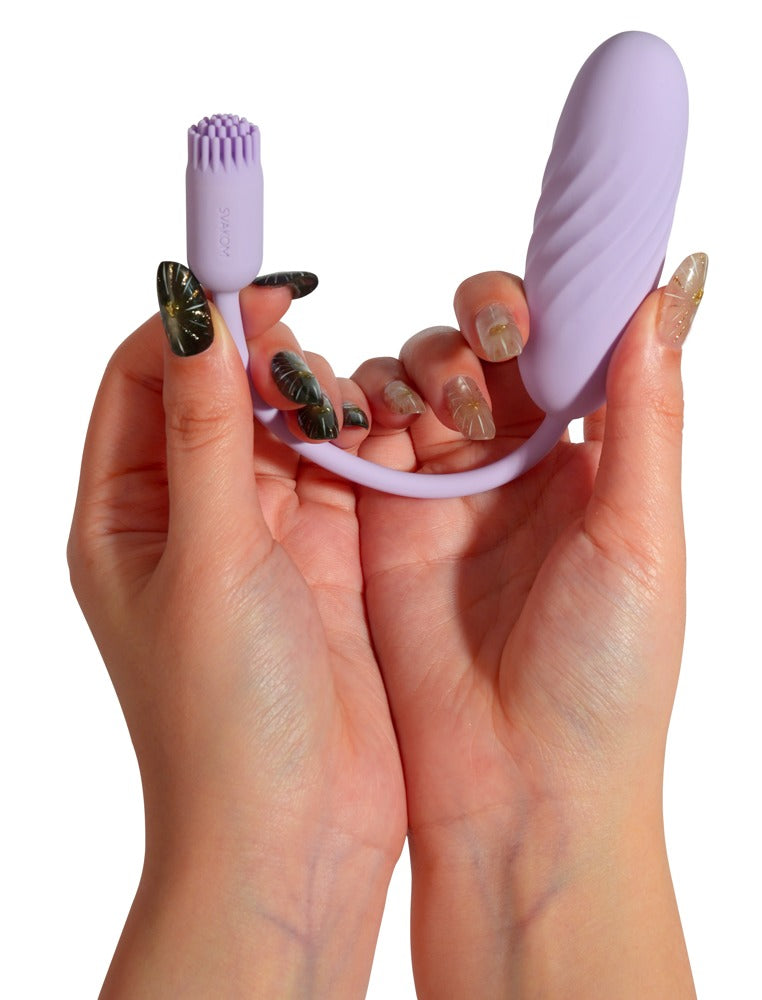 SVAKOM Plume – Vibro-Ei mit flexiblem Bürstchen und App