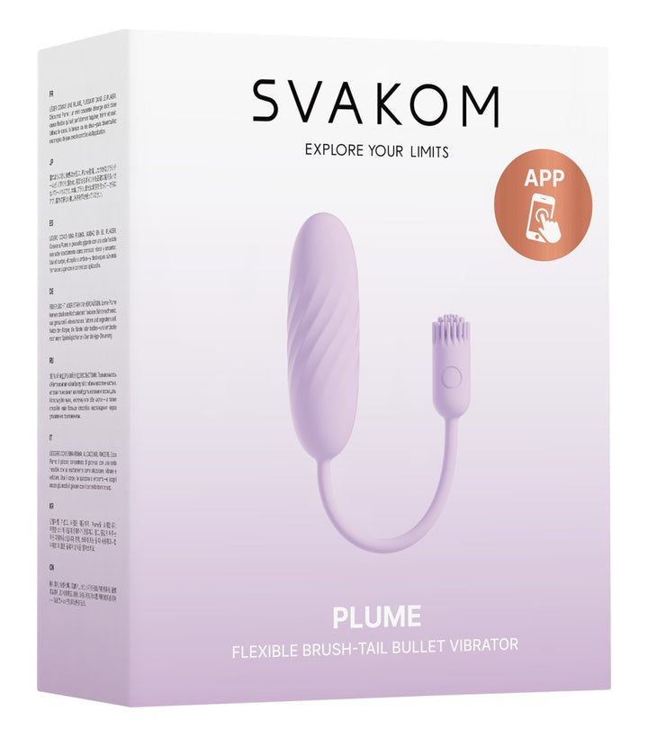 SVAKOM Plume – Vibro-Ei mit flexiblem Bürstchen und App
