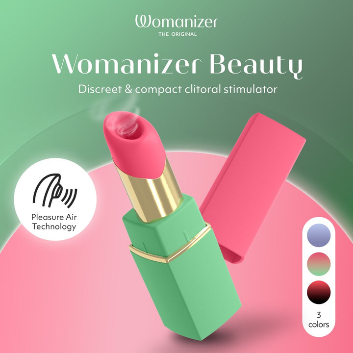 Womanizer Beauty Klitorisstimulator im Lippenstift-Design – Grün