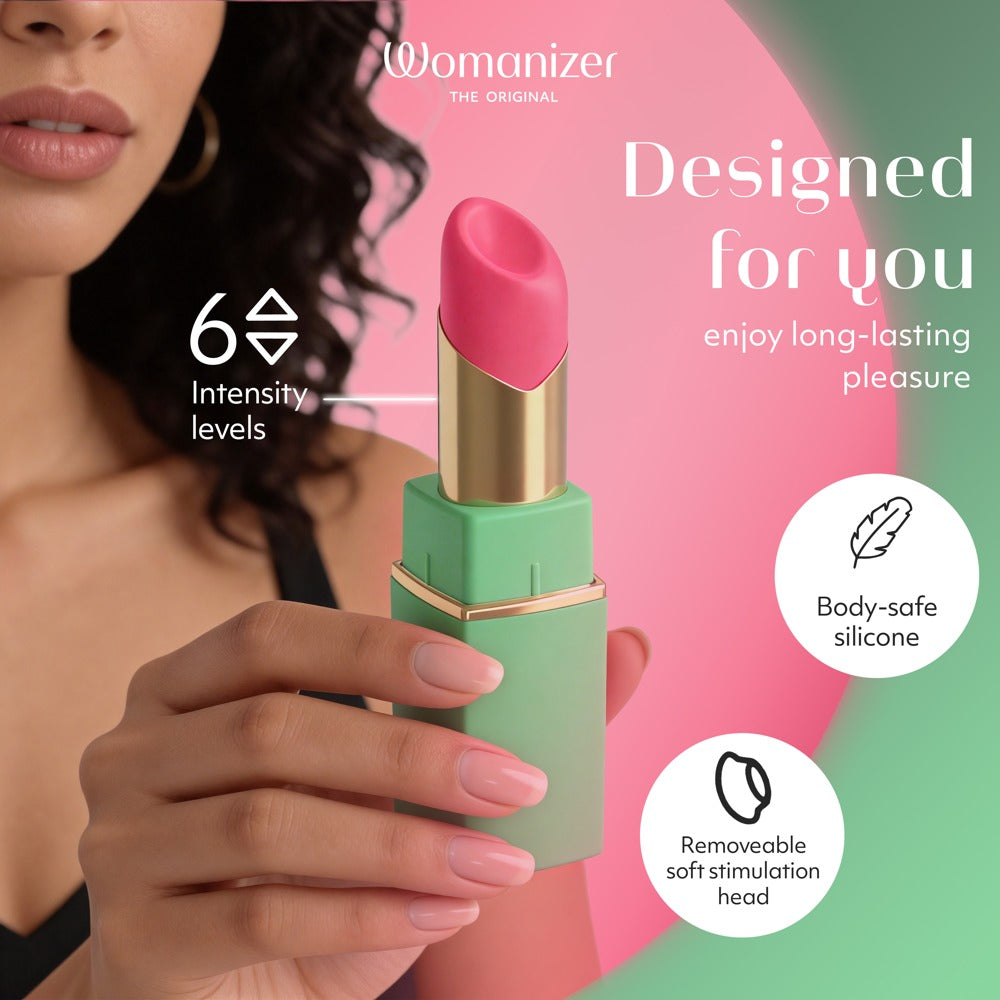 Womanizer Beauty Klitorisstimulator im Lippenstift-Design – Grün