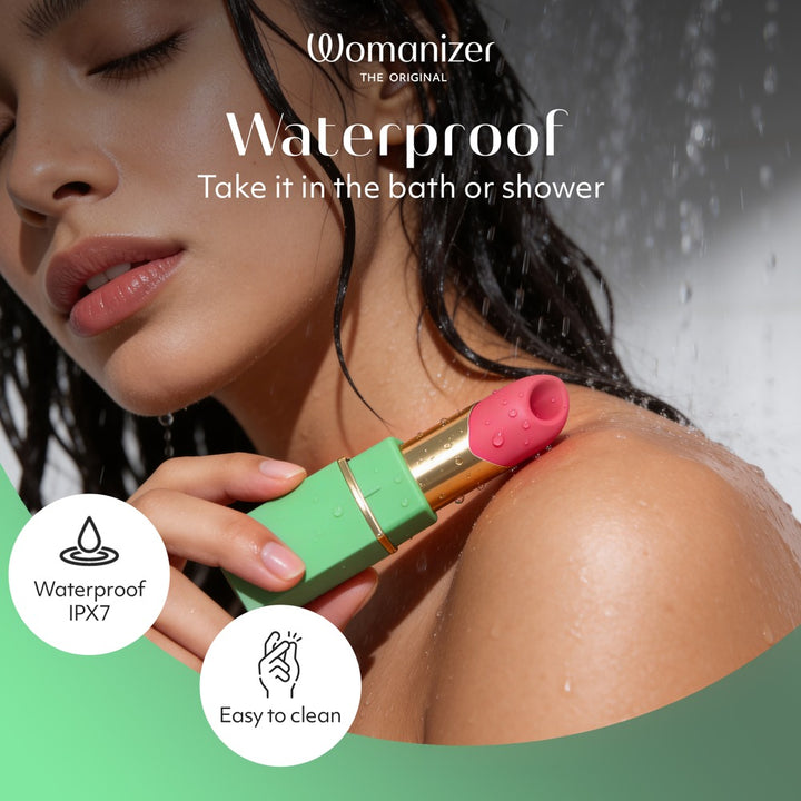 Womanizer Beauty Klitorisstimulator im Lippenstift-Design – Grün