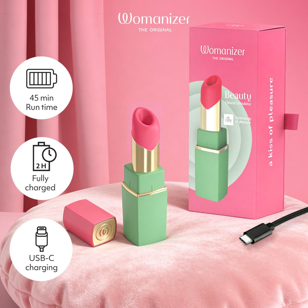 Womanizer Beauty Klitorisstimulator im Lippenstift-Design – Grün