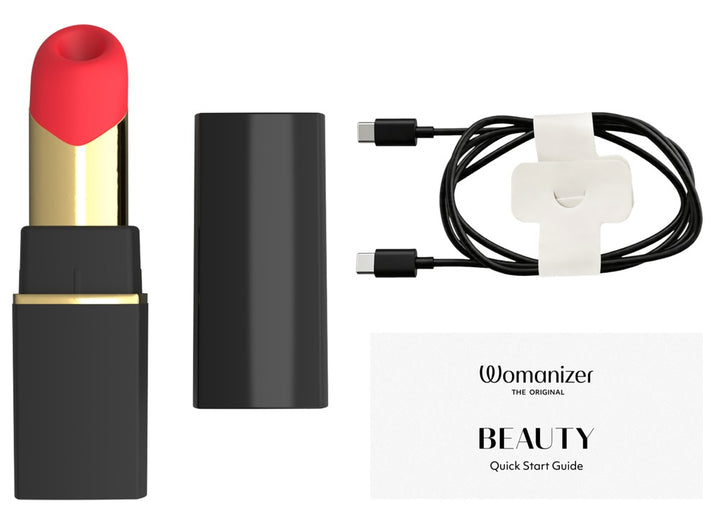Womanizer Beauty Klitorisstimulator im Lippenstift-Design – Schwarz