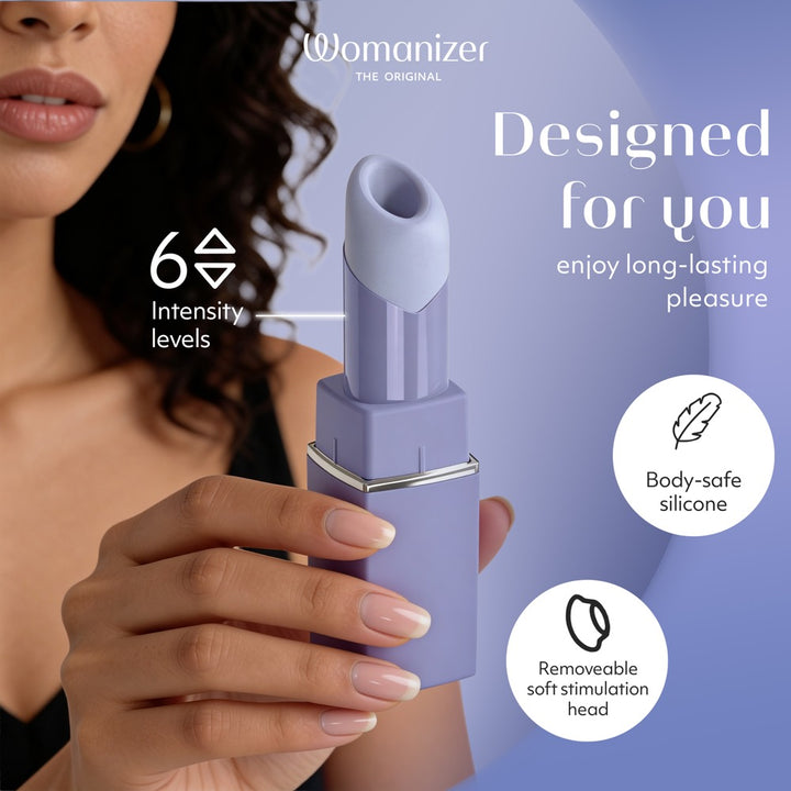 Womanizer Beauty Klitorisstimulator im Lippenstift-Design – Lila