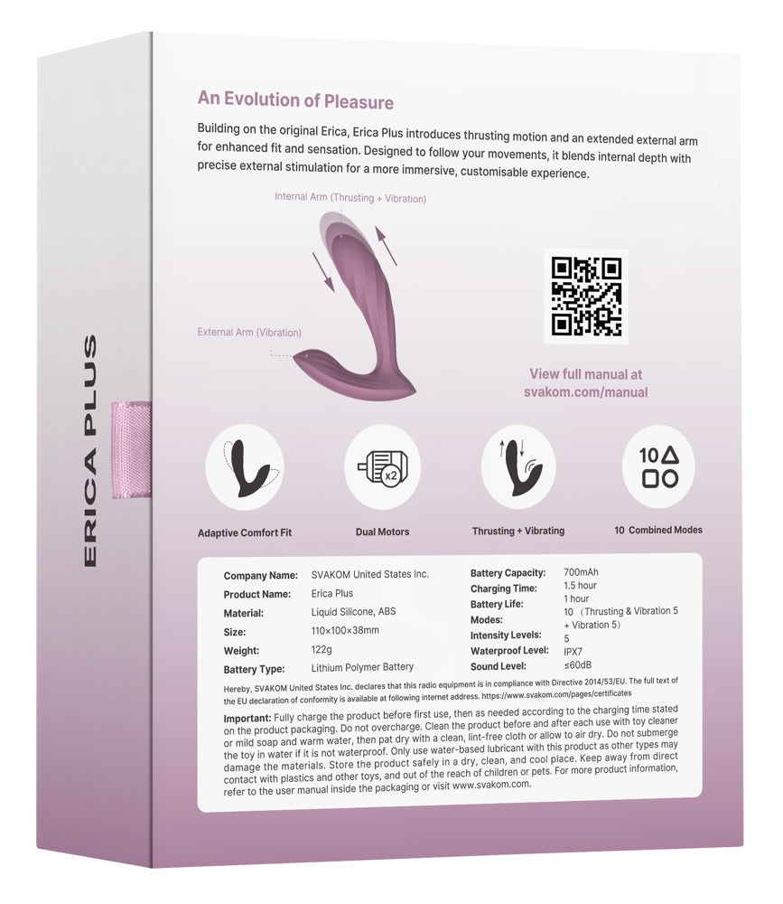 SVAKOM Erica Plus – Panty-Vibrator mit Stoßfunktion und App