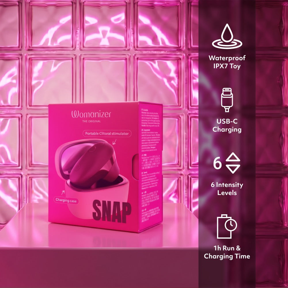 Womanizer Snap Mini-Klitorisstimulator mit Ladecase