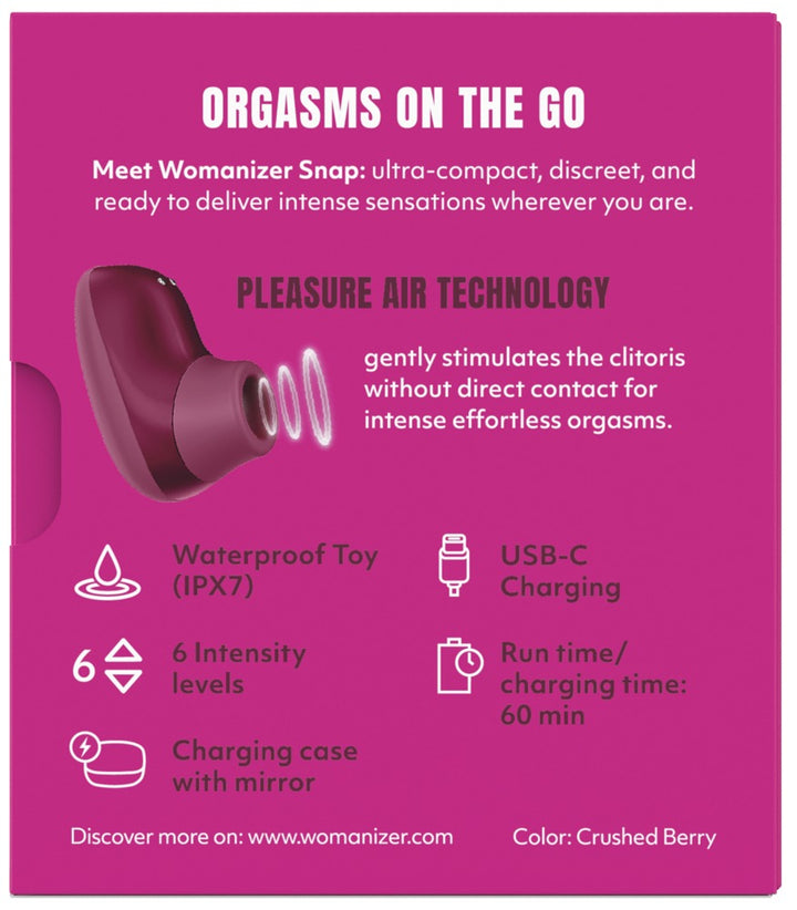 Womanizer Snap Mini-Klitorisstimulator mit Ladecase