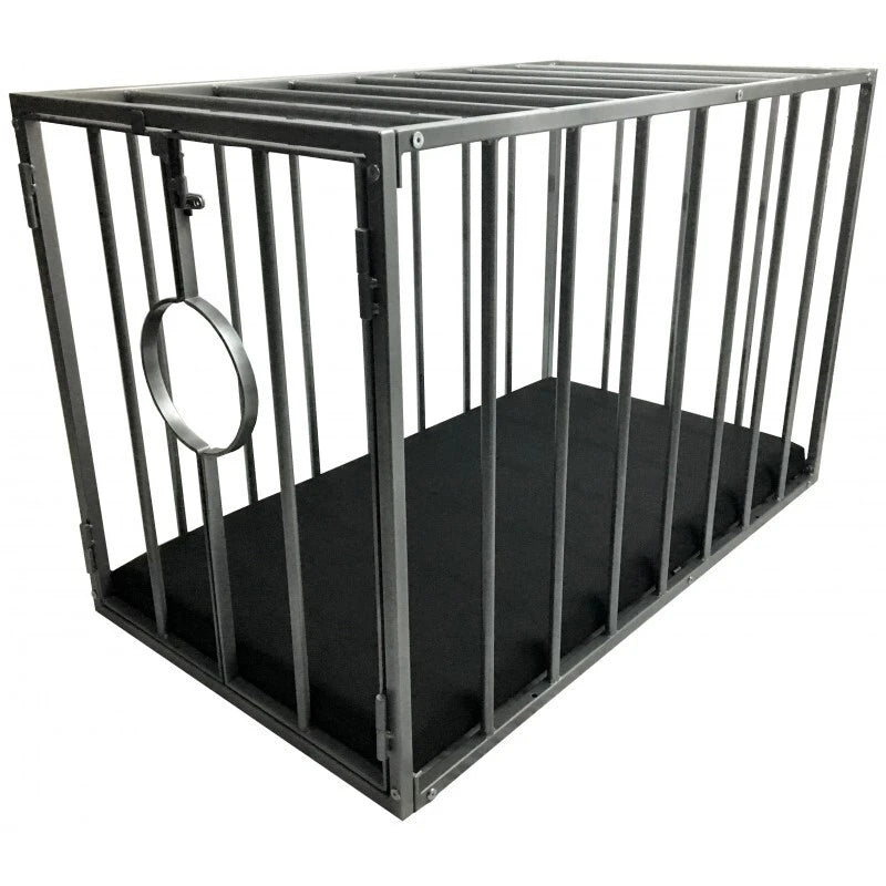 Mr. Sling BDSM Käfig Metall mit Schaumstoffmatratze