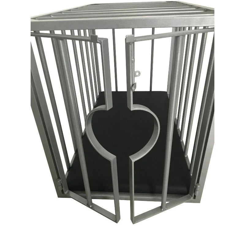 Mr. Sling BDSM Käfig Metall mit Schaumstoffmatratze