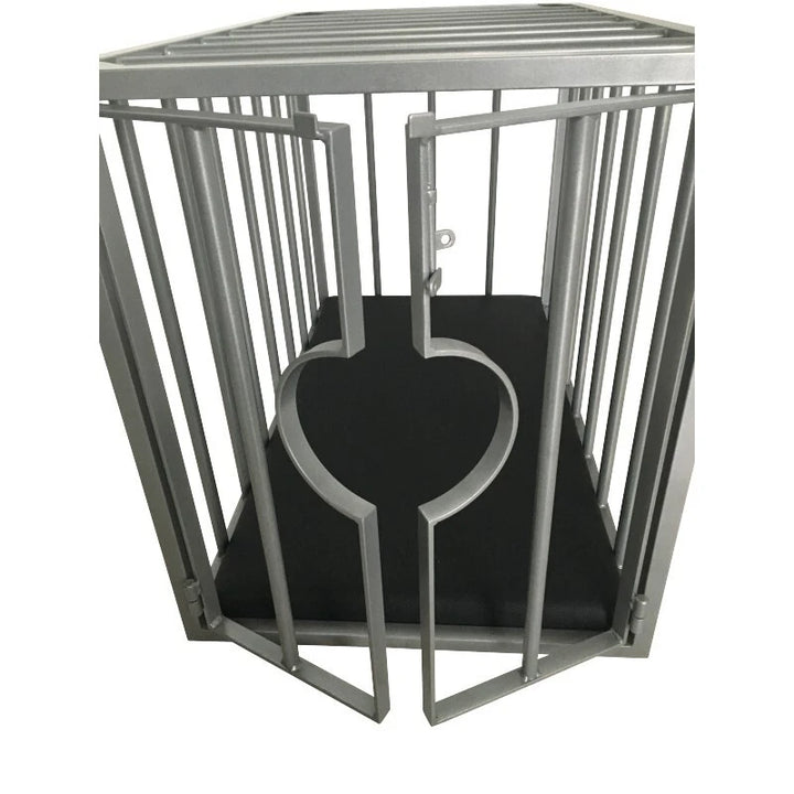 Mr. Sling BDSM Käfig Metall mit Schaumstoffmatratze