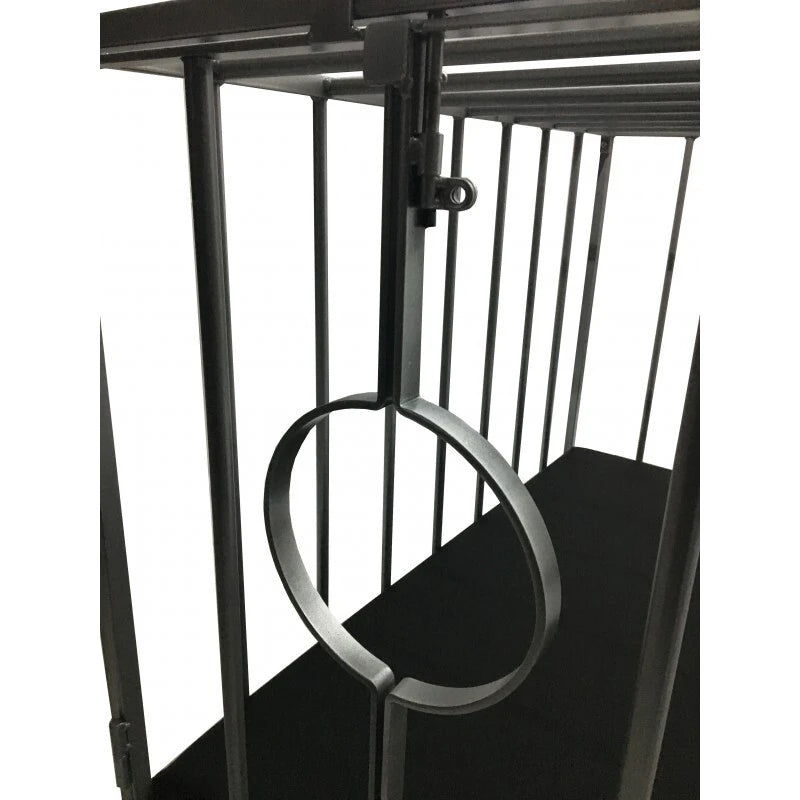 Mr. Sling BDSM Käfig Metall mit Schaumstoffmatratze