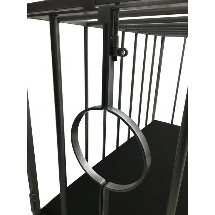 Mr. Sling BDSM Käfig Metall mit Schaumstoffmatratze