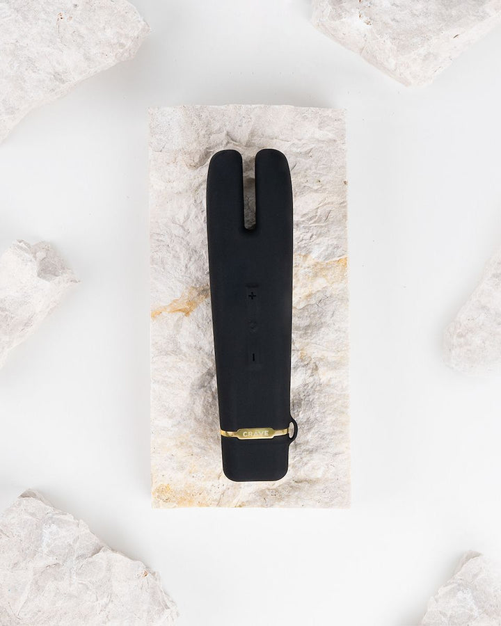 Crave Duet Flex Klitorisvibrator – Schwarz, Doppelspitzen