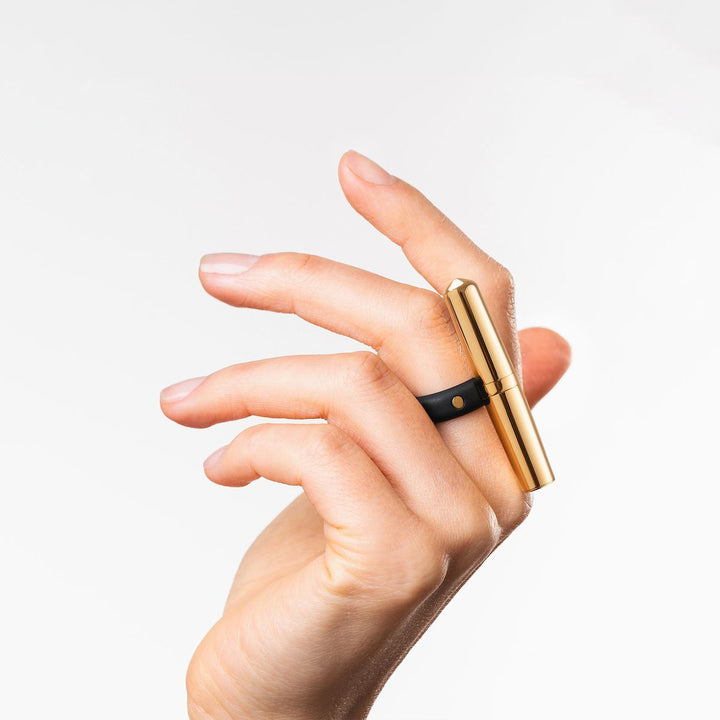 Crave Tease Ring Fingervibrator – 24kt vergoldet, USB-C