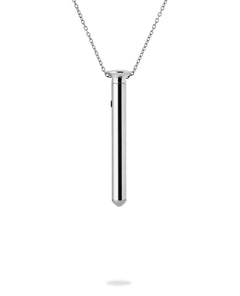 Crave Vesper Mini Vibrator-Halskette – Silber