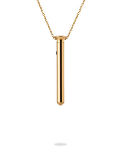 Crave Vesper Mini Vibrator-Halskette – 24K Gold, USB-C