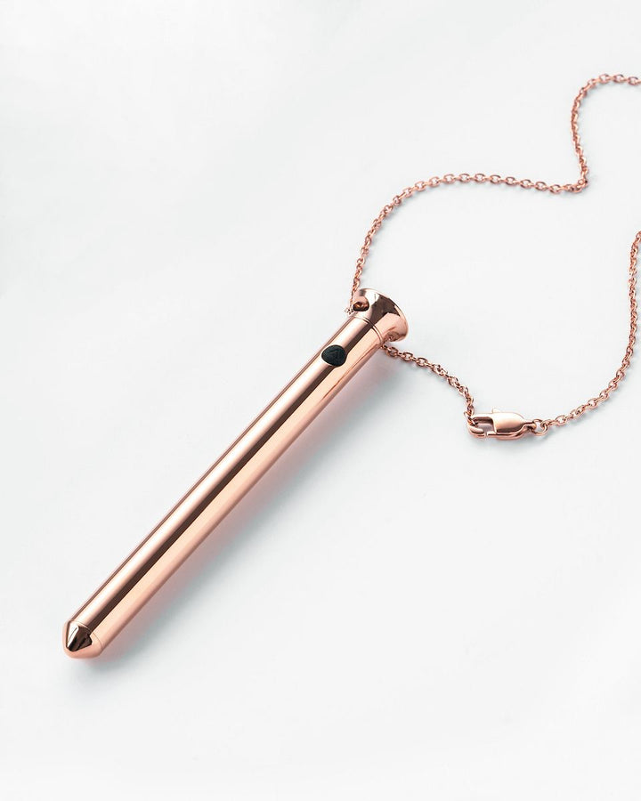 Crave Vesper 2 Vibrator-Halskette – Roségold, USB-aufladbar