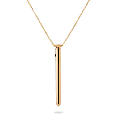 Crave Vesper 2 Vibrator-Halskette – 24K Gold, USB-aufladbar