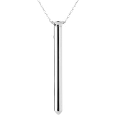 Crave Vesper Vibrator-Halskette – Silber, USB-aufladbar