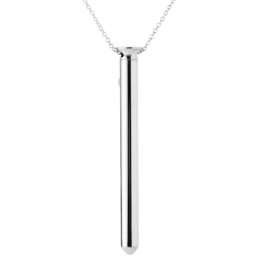 Crave Vesper Vibrator-Halskette – Silber, USB-aufladbar