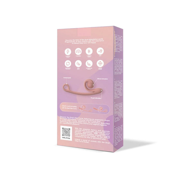 SVibe - Snail Curve Dual-Vibrator peach