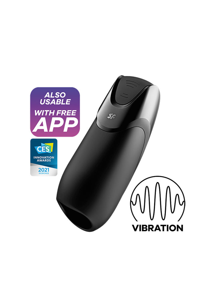 Satisfyer - Men Vibration+ Connect App Masturbator schwarz