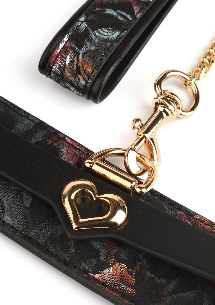 Geisha Floral Jacquard Collar & Leash 4