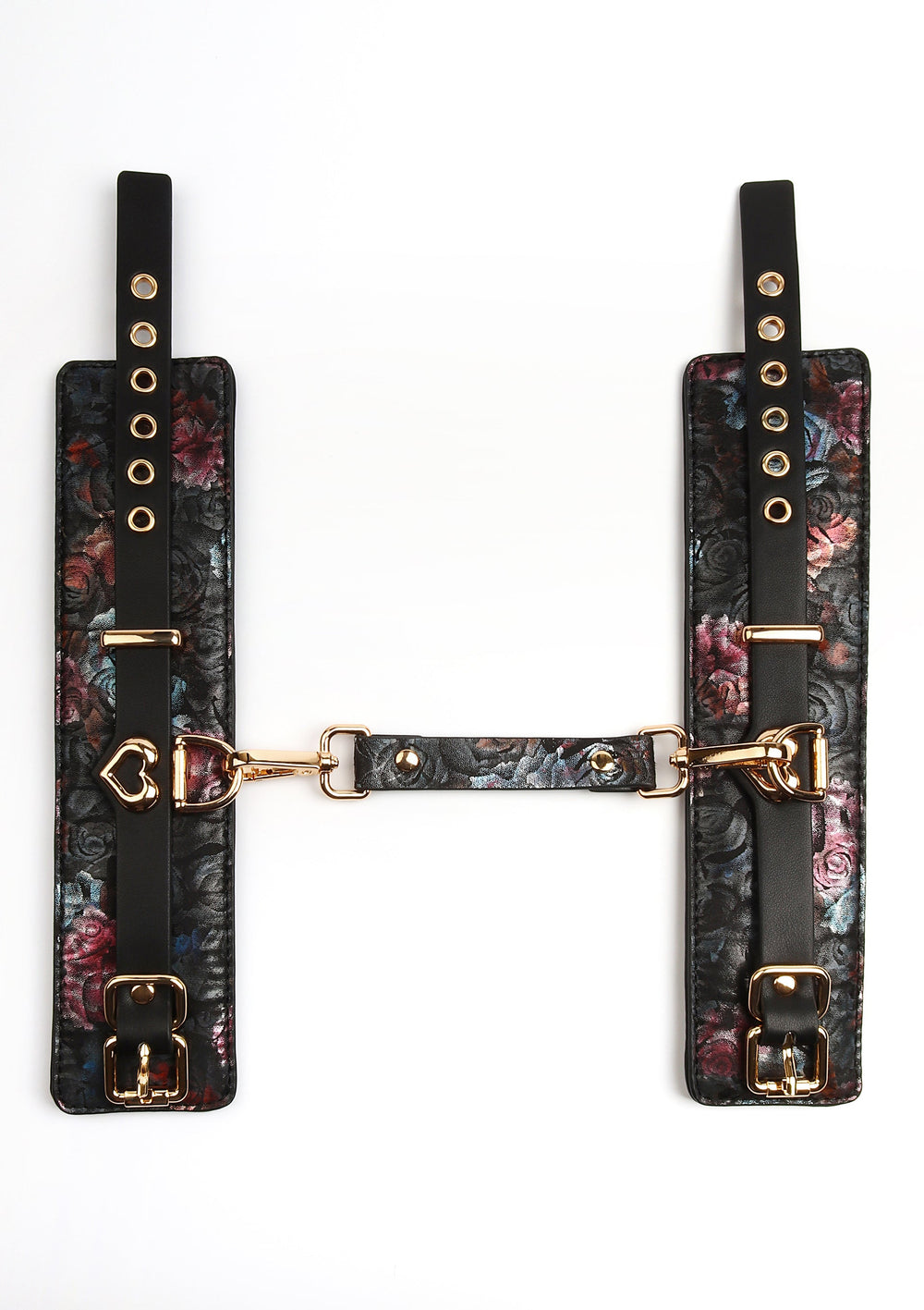 Geisha Floral Jacquard Wrist Cuffs