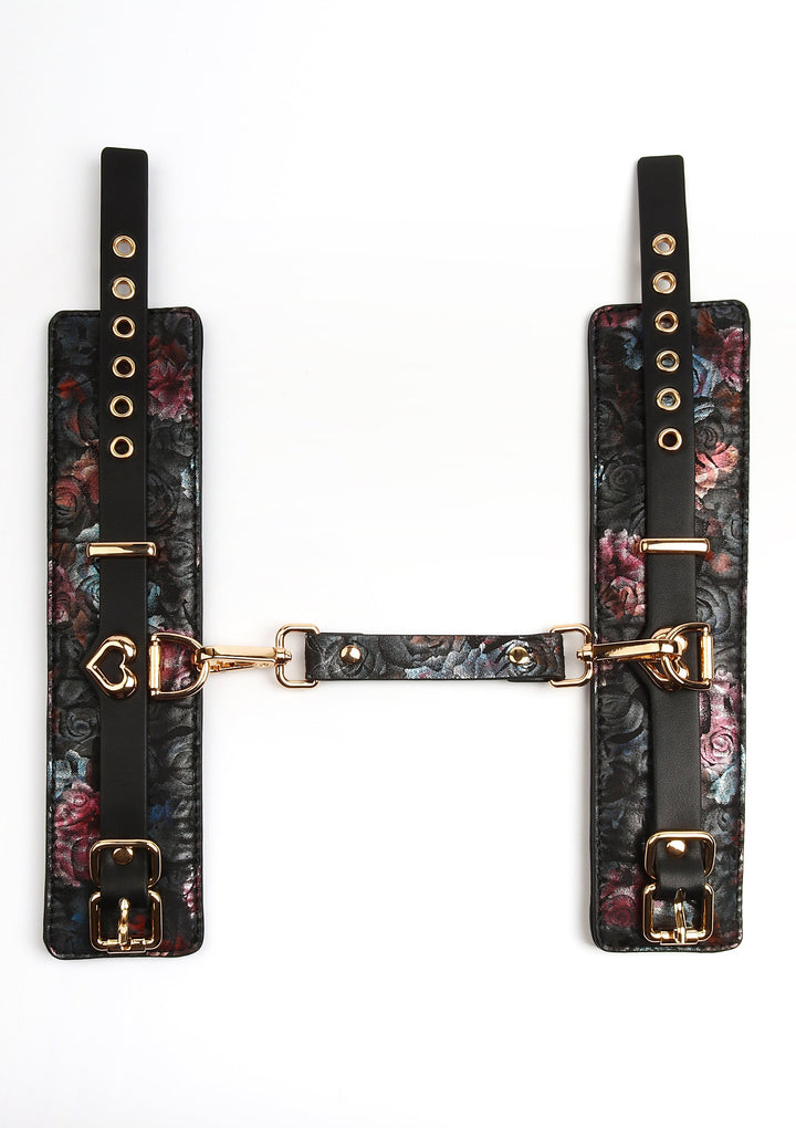 Geisha Floral Jacquard Wrist Cuffs