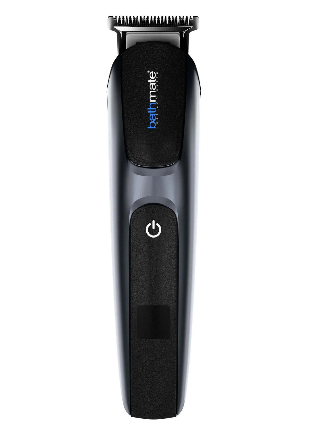 Bathmate Trim 2.0 Präzisions-Trimmer in mattem Schwarz mit T-Klinge und Power-Taste, wasserresistentes Design