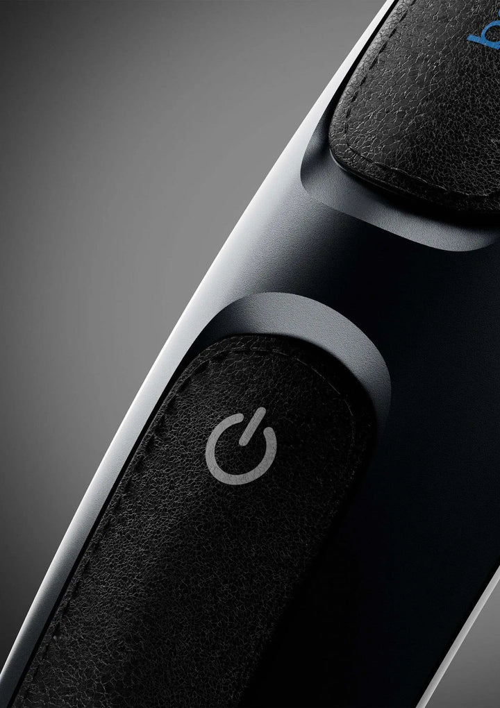 Bathmate Trim 2.0 Präzisions-Trimmer in Schwarz, elegante Lederoptik-Tasten, Power-Button, hochwertiges Design
