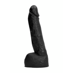 All Black Dildo AB11 22 cm – Realistischer Dildo mit Hoden