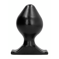 All Black Analplug AB73 16,5 cm - Flexibler Buttplug aus PVC für anale Stimulation
