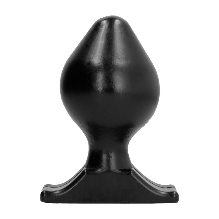 All Black Analplug AB73 16,5 cm - Flexibler Buttplug aus PVC für anale Stimulation