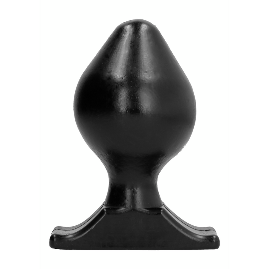 All Black Analplug AB73 16,5 cm - Flexibler Buttplug aus PVC für anale Stimulation