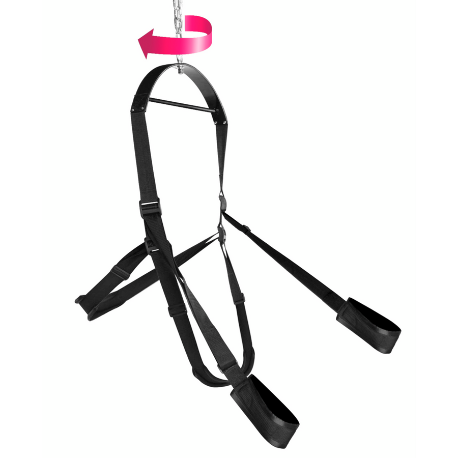 Trinity Vibes 360 Sex Swing - Drehbare Liebesschaukel gepolstert BDSM Deckenmontage
