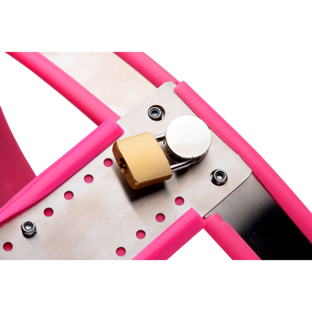 Master Series - einstellbarer Keuschheitsgürtel pink