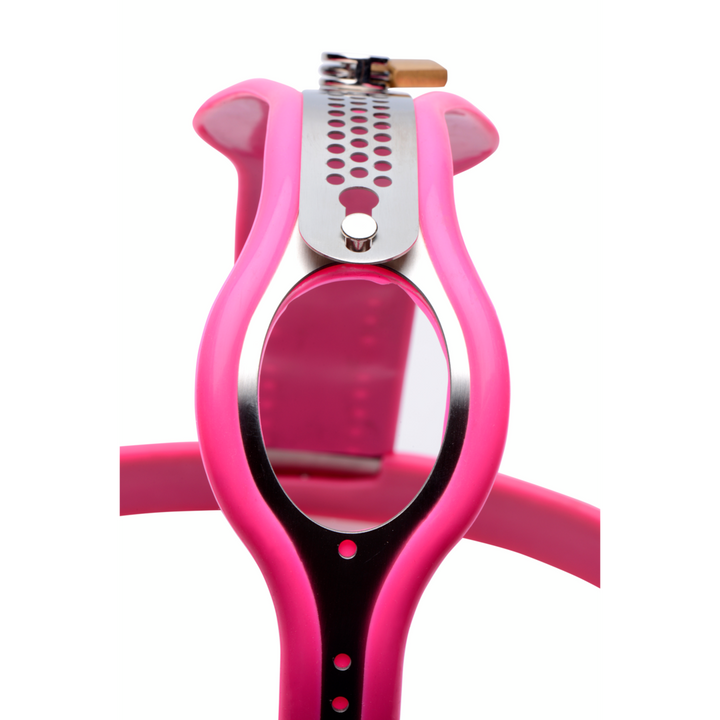 Master Series - einstellbarer Keuschheitsgürtel pink