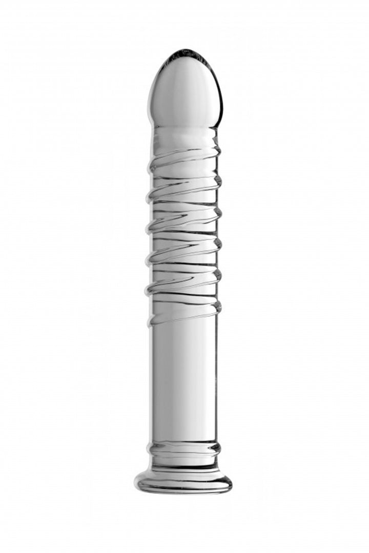 Master Series - Behemoth Ribbed XL Dildo aus Glas